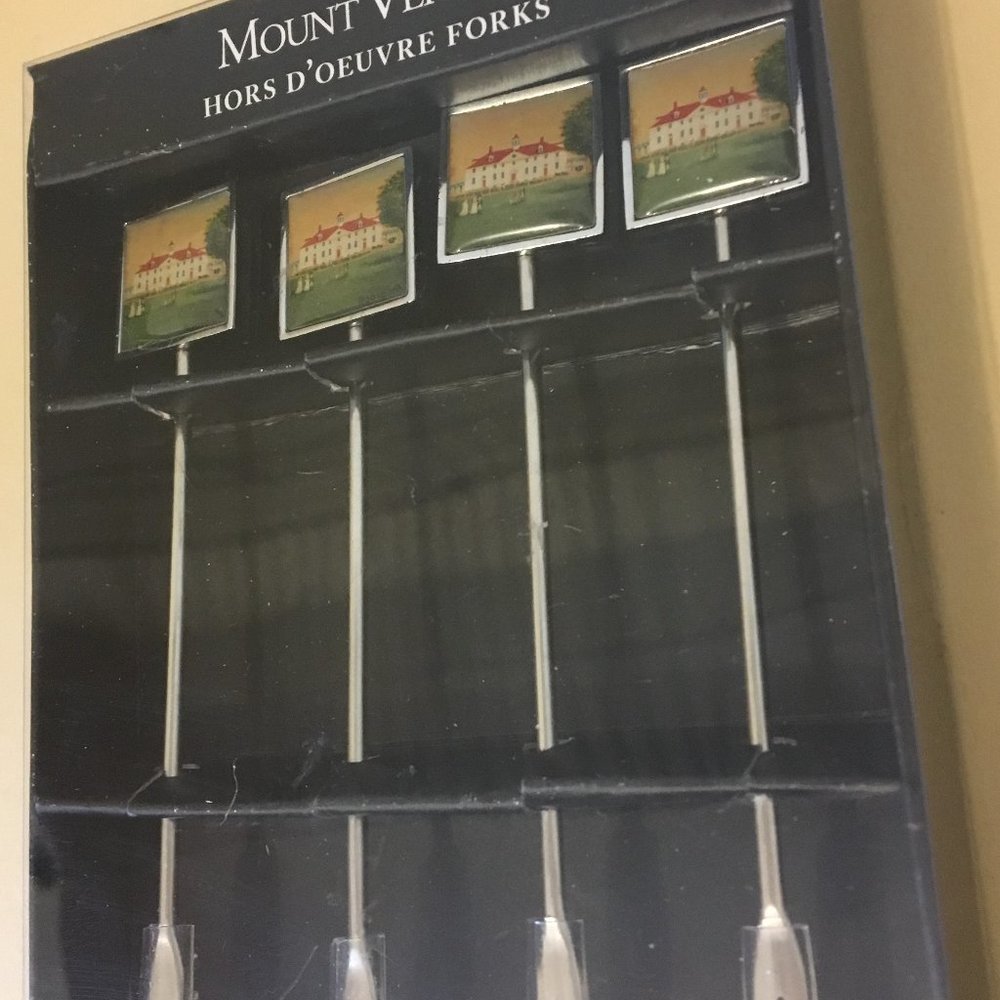 VTG Mt Vernon Commemorative Hors D'oeuvre Forks